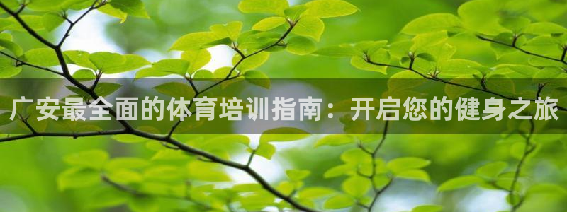焦点娱乐官方网站下载手机版安装：广安最全面的体育培训