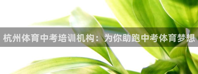焦点娱乐app下载：杭州体育中考培训机构：为你助跑中考体育梦